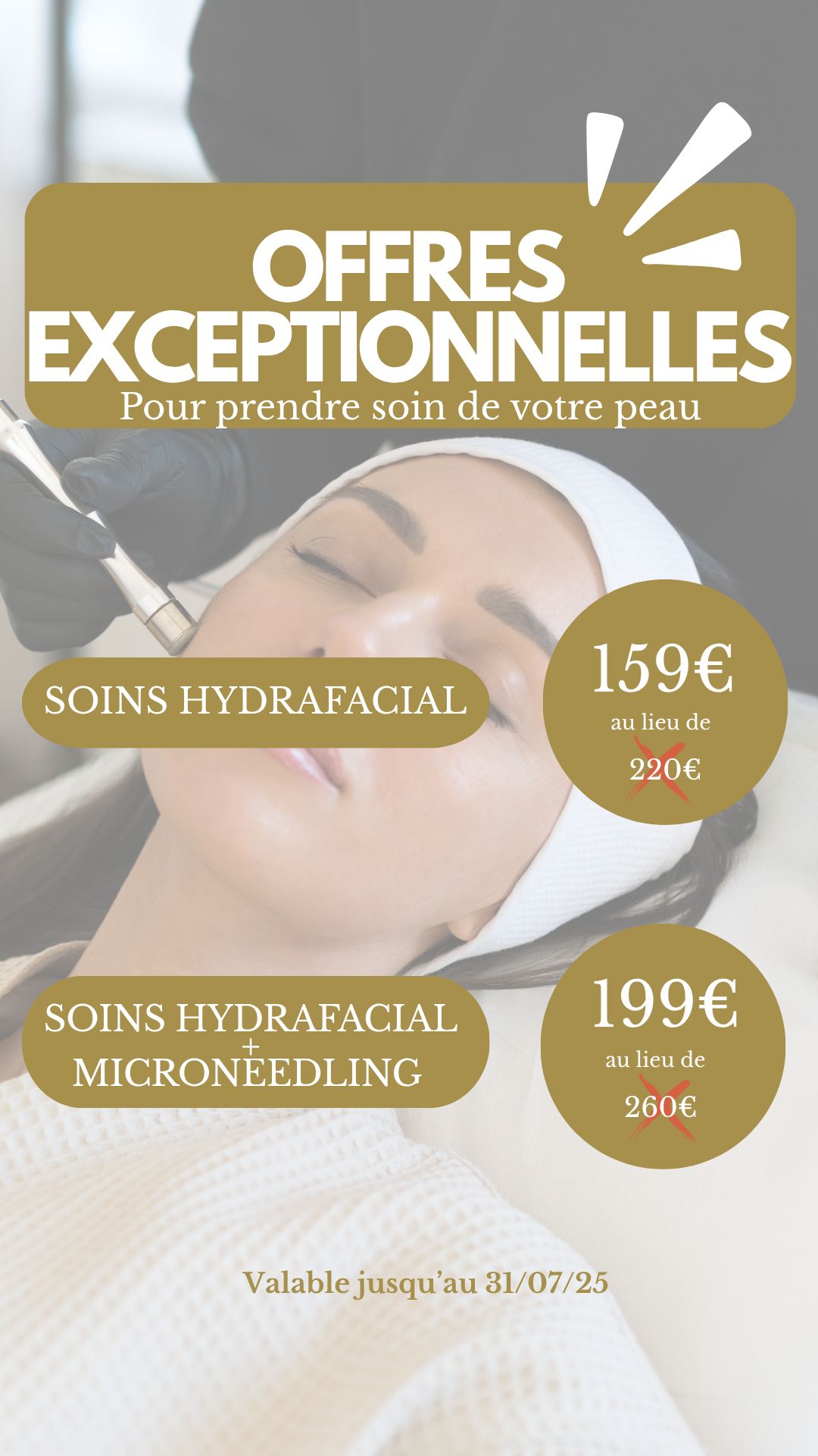 Promotions soins visage juillet 2025 | Centre de Laser l’Étoile La Ciotat